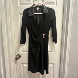 Anne Klein Classic Black Wrap Dress